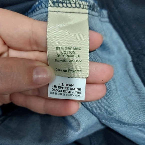 NWT L.L. Bean Navy Blue Lakewashed Chino Pant in Size 18 Regular - Picture 10 of 10